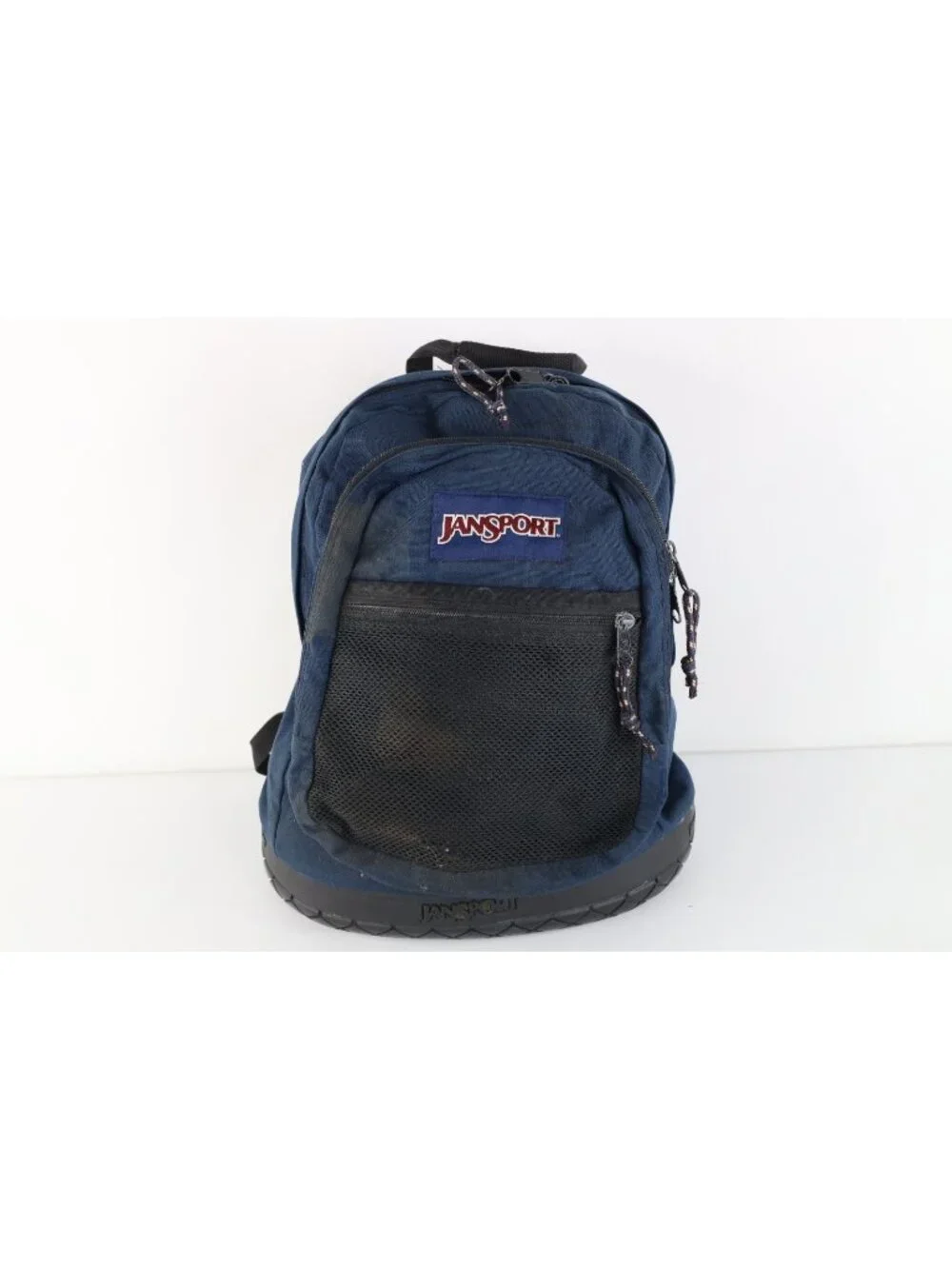 Vintage 90s JanSport Distressed Spell Out Rubber Tire Bottom Backpack Book Bag